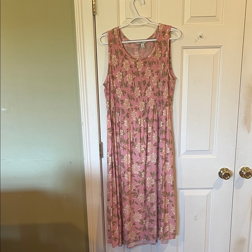 Croft & Barrow Pink Floral Maxi Dress